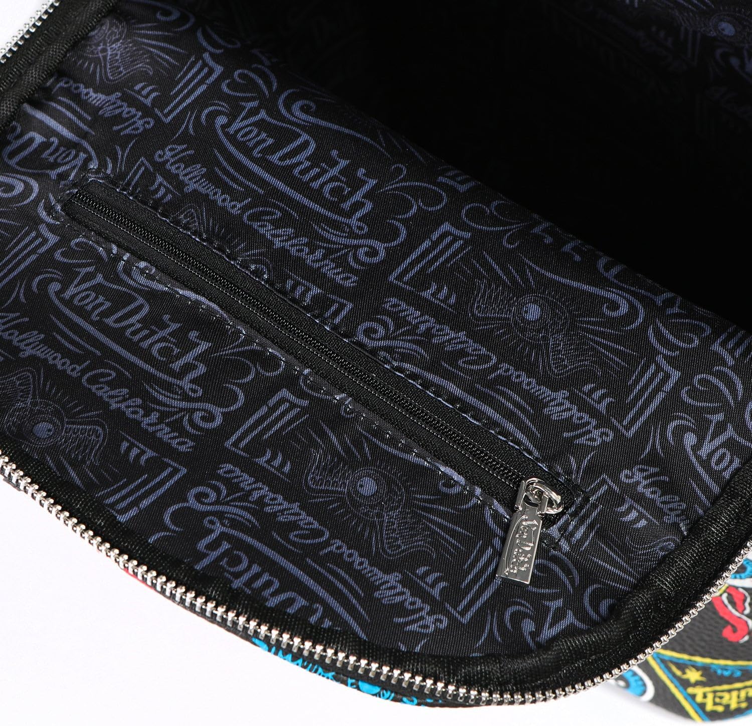 Von Dutch Small Backpack – Stylish Multi?Purpose Backpack with Front Zip Pocket, Adjustable Straps, and Durable Design (Black Jax)