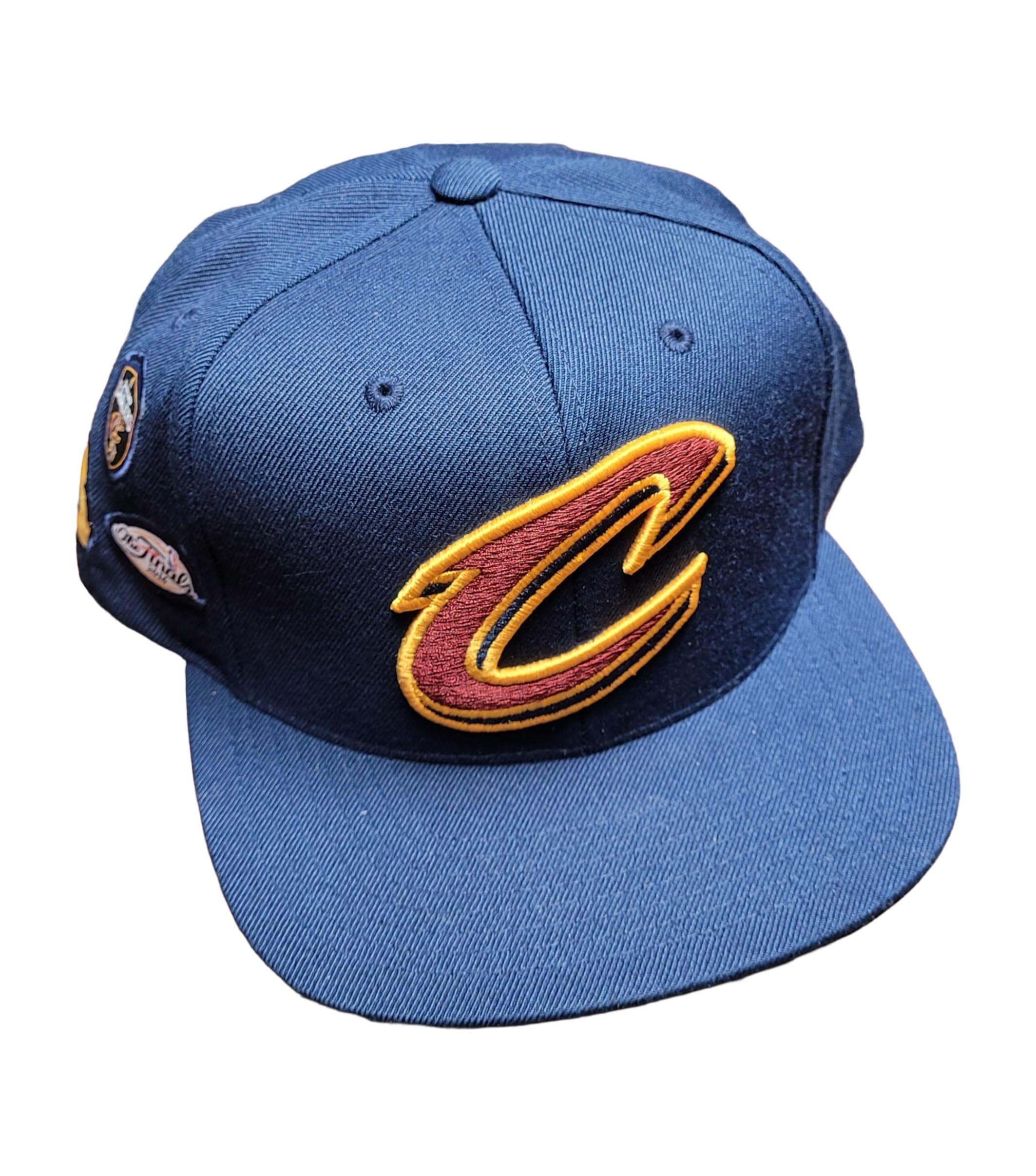 Mitchell & Ness Cleveland Cavaliers History Patches Snapback Adjustable Hat Cap - Navy