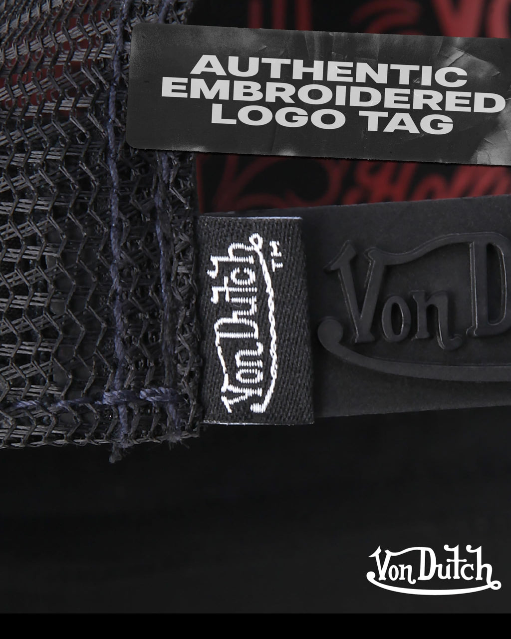 Von Dutch Unisex Trucker Hat - Curved Bill Mesh Back Retro Classic Colorblock Snapback Baseball Cap for Men and Women