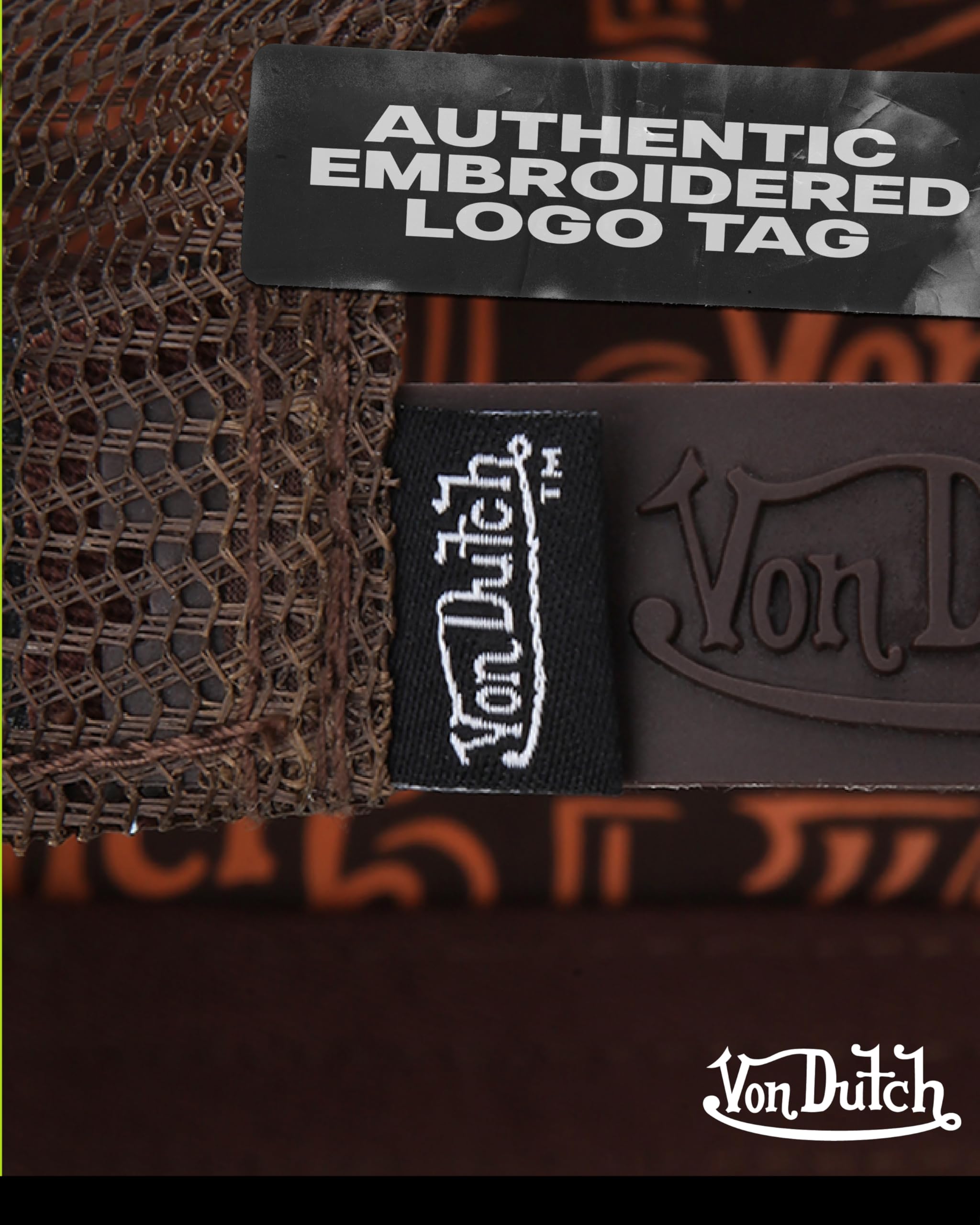 Von Dutch Unisex Trucker Hat - Curved Bill Mesh Back Retro Classic Colorblock Snapback Baseball Cap for Men and Women