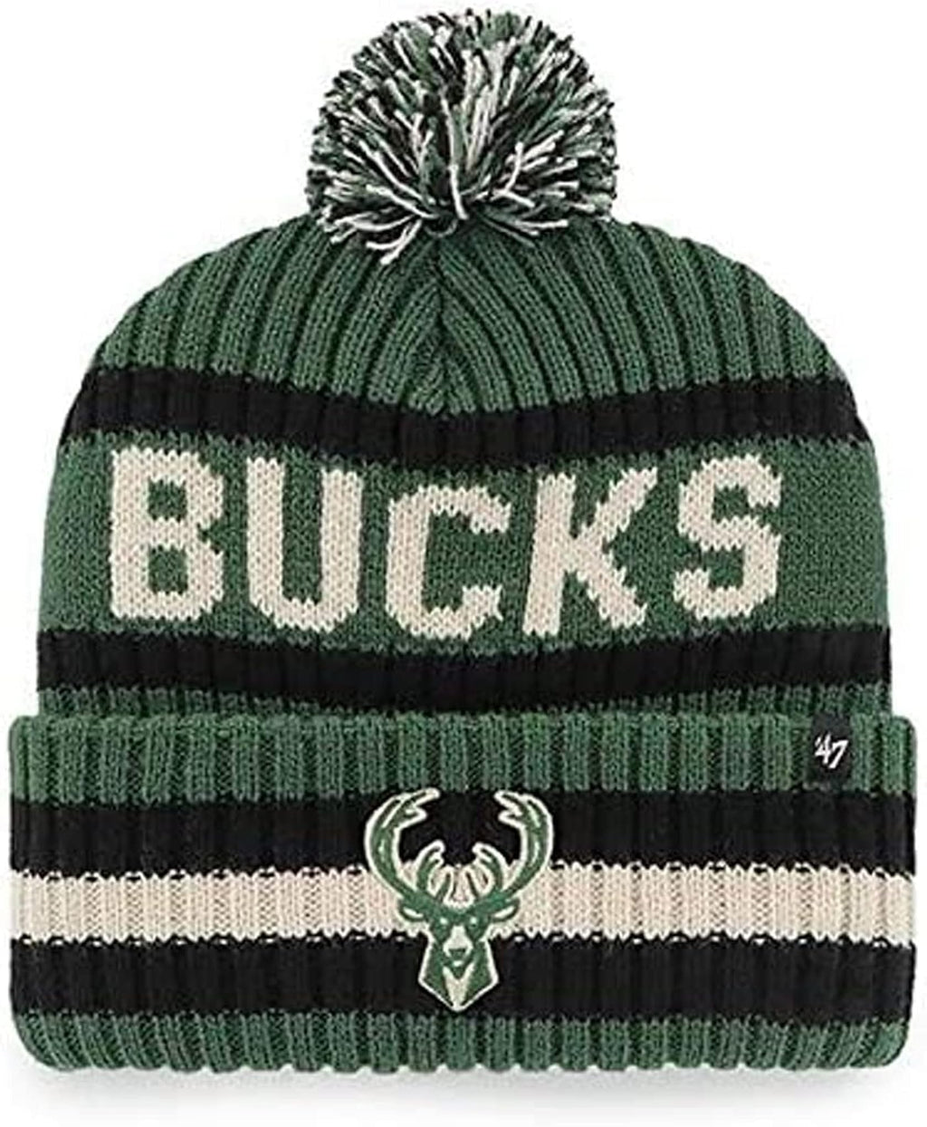 47 NHL Unisex-Adult Team Color Officially Licensed Primary Logo Bering Sport Knit Cuffed Pom Beanie Cold Weather Hat