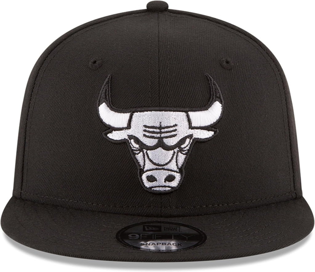 New Era NBA 9FIFTY Black White Adjustable Snapback Hat Cap One Size Fits All