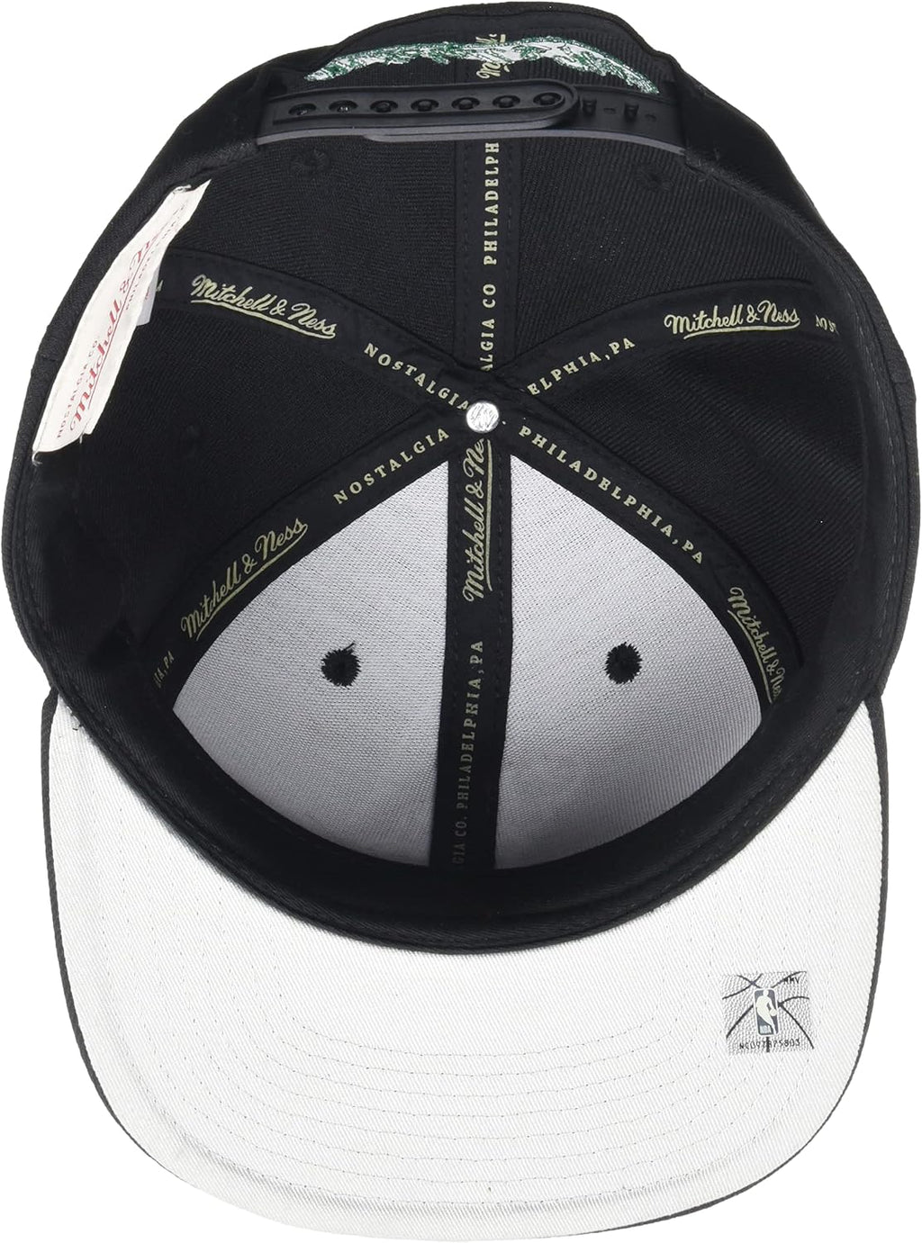 Mitchell & Ness Boston Celtics Core Basic Snapback Hat Adjustable Cap - Black