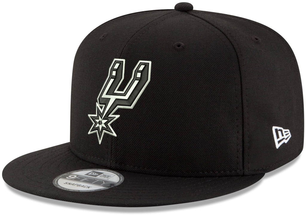 New Era NBA 9FIFTY Black White Adjustable Snapback Hat Cap One Size Fits All