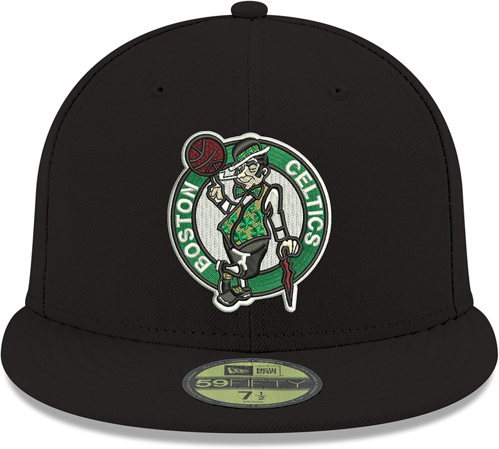 New Era NBA Boston Celtics Men's Official 59FIFTY Fitted Cap, 7.25, Black