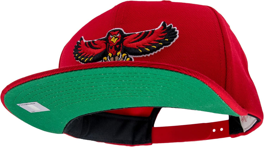 Mitchell & Ness Atlanta Hawks Red Team Ground 2.0 Snapback HWC Cap Kappe Basecap