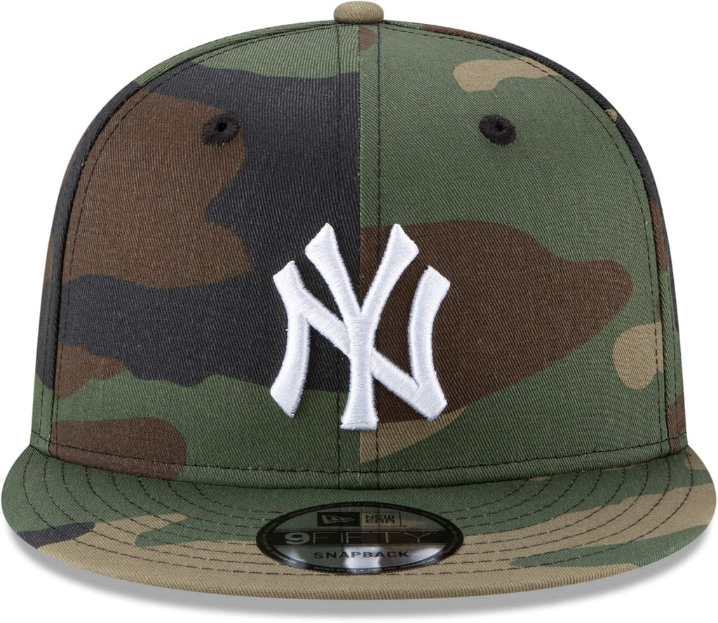 New Era Unisex-Adult MLB 9Fifty Camo Primary Logo Adjustable Snapback Hat Cap