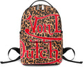 Von Dutch Large Backpack – Stylish Multi?Purpose Backpack with Front Zip Pocket, Adjustable Straps, and Durable Design (Cheetah Print)