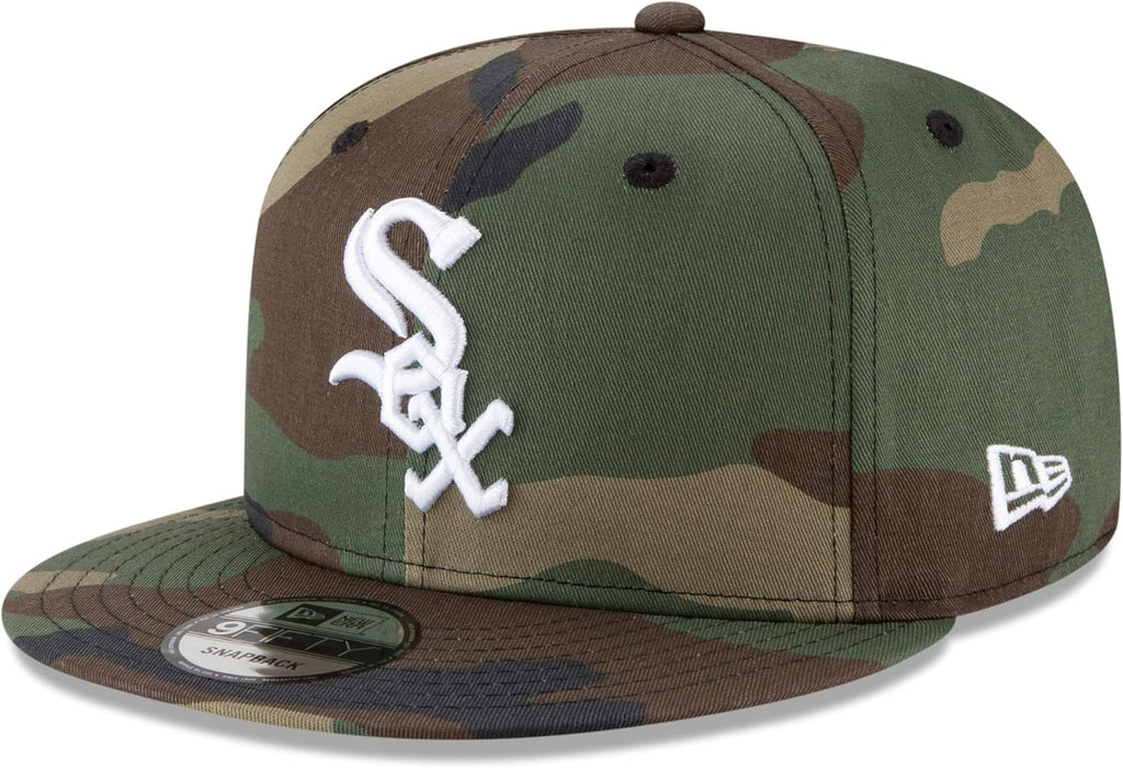 New Era Unisex-Adult MLB 9Fifty Camo Primary Logo Adjustable Snapback Hat Cap