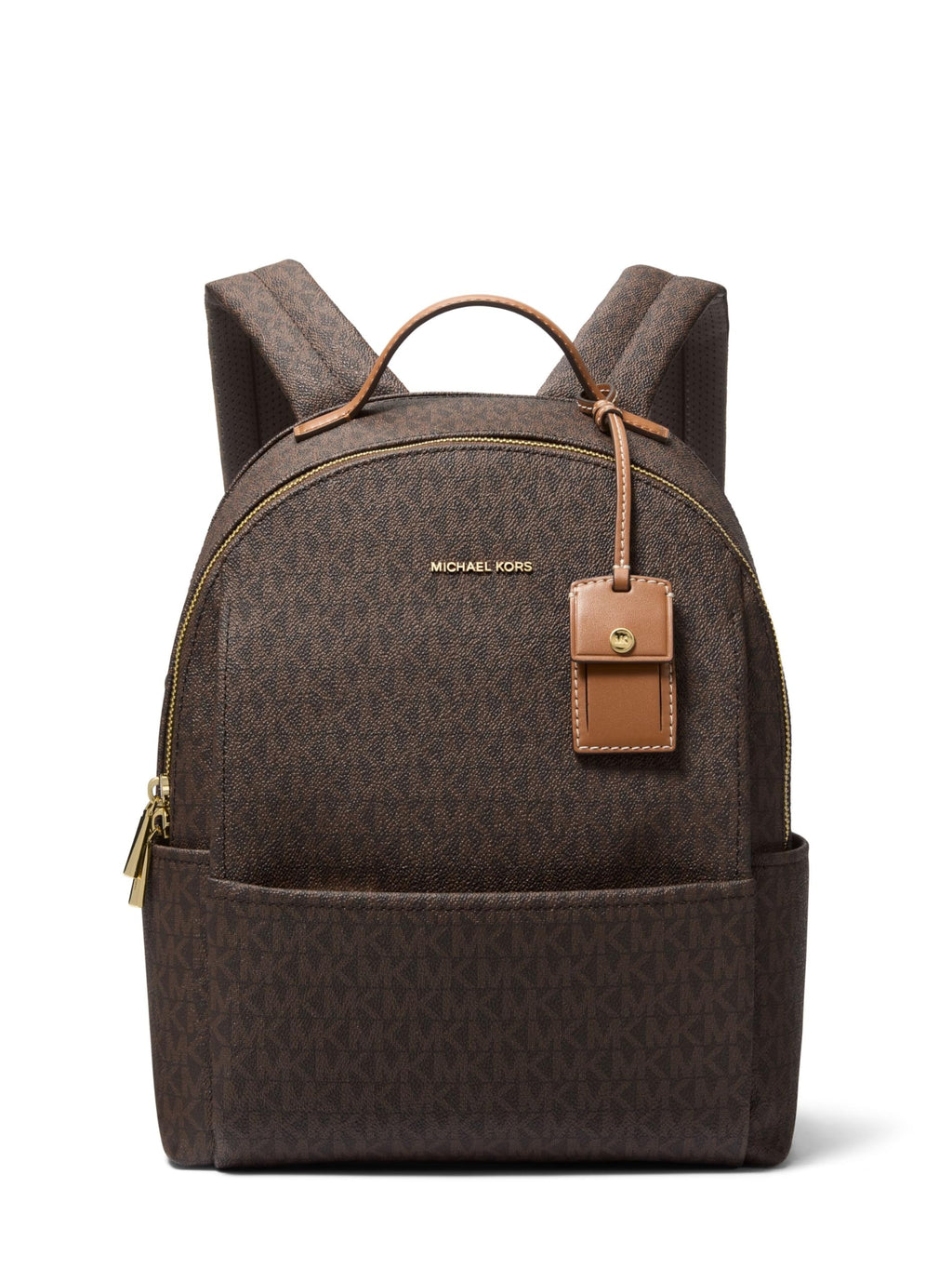 Michael Kors Sable Medium Backpack, Gold-Tone Hardware/Vanilla/Acorn