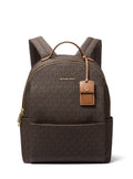 Michael Kors Sable Medium Backpack, Gold-Tone Hardware/Vanilla/Acorn