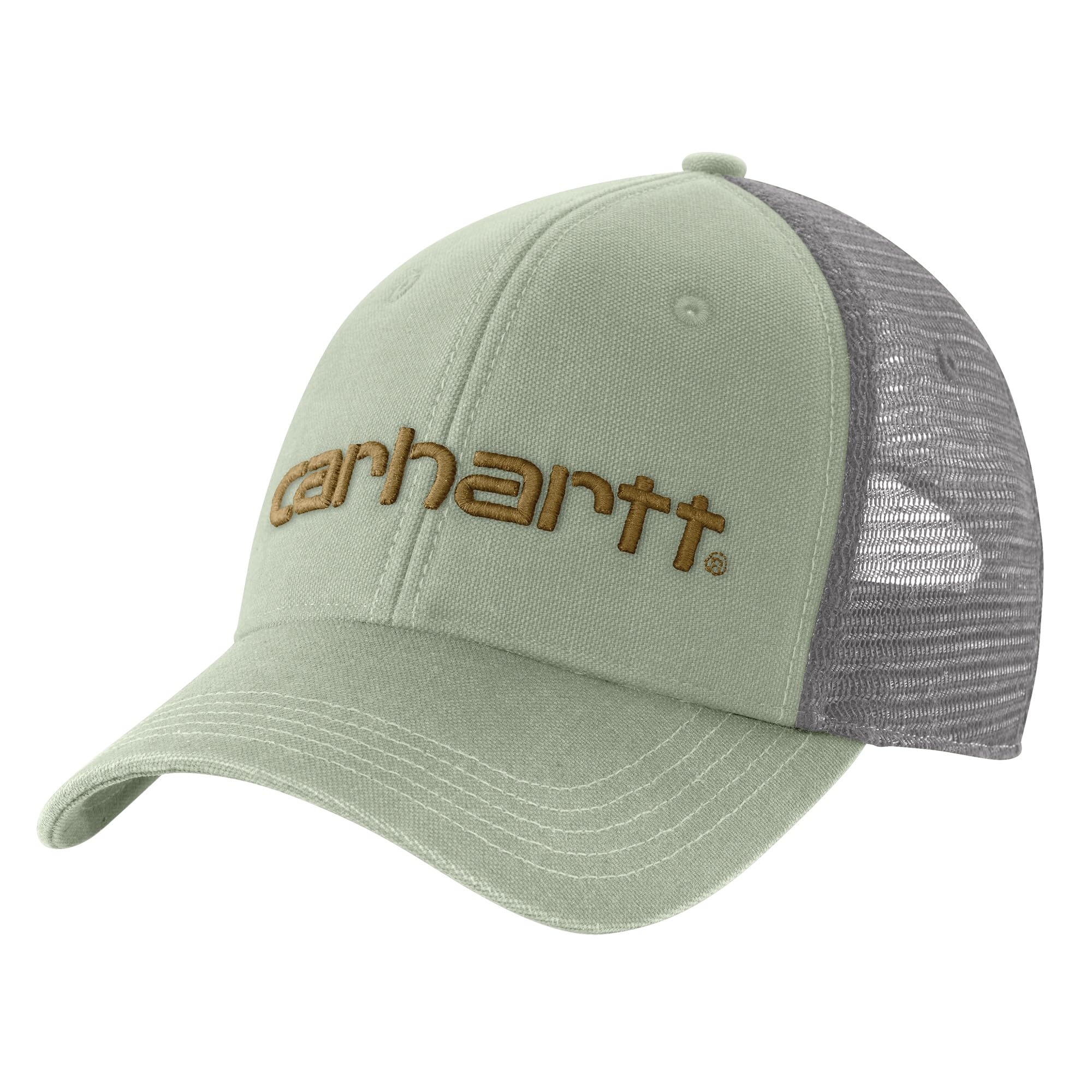 Carhartt Men's Canvas Mesh-Back Logo Graphic Cap