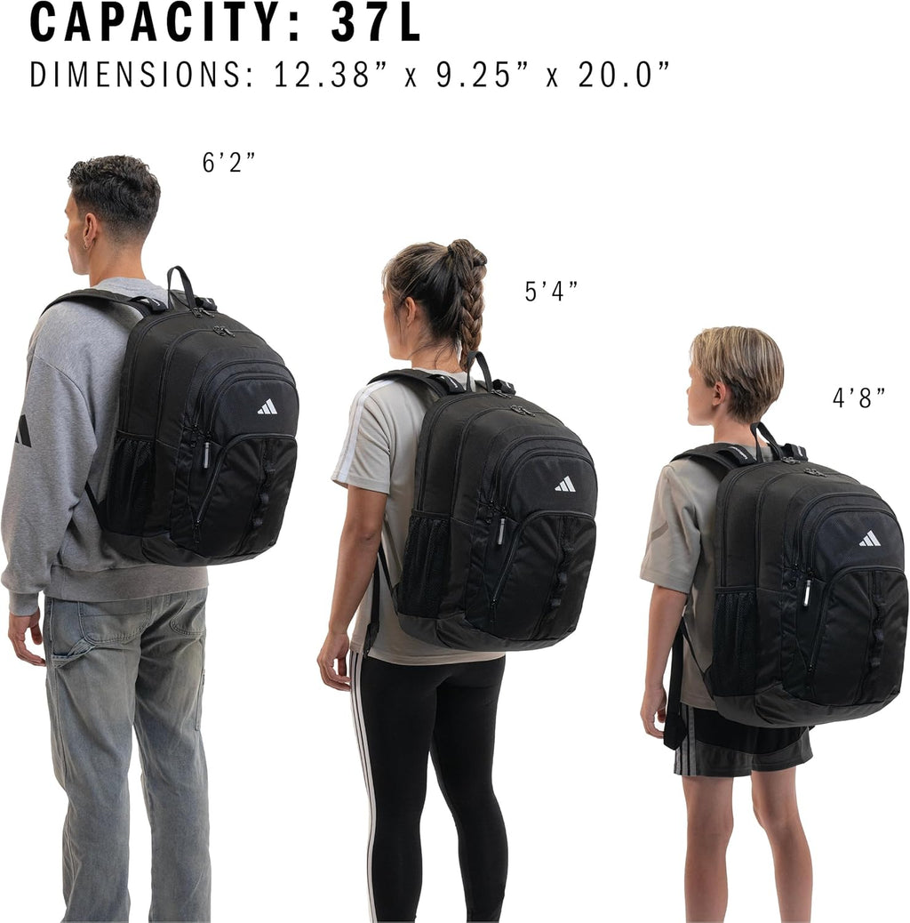 adidas Prime 7 Backpack for Laptop, School and Travel, 37L