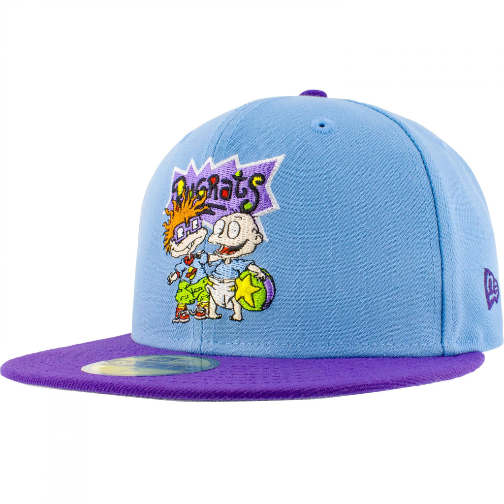 New Era The Rugrats Tommy and Chuckie 59Fifty Fitted Hat (US, Numeric, 7 1/2, Blue)