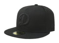 New Era 59Fifty Hat MLB Basic Los Angeles Dodgers LA Black Fitted Baseball Cap (7 3/4)
