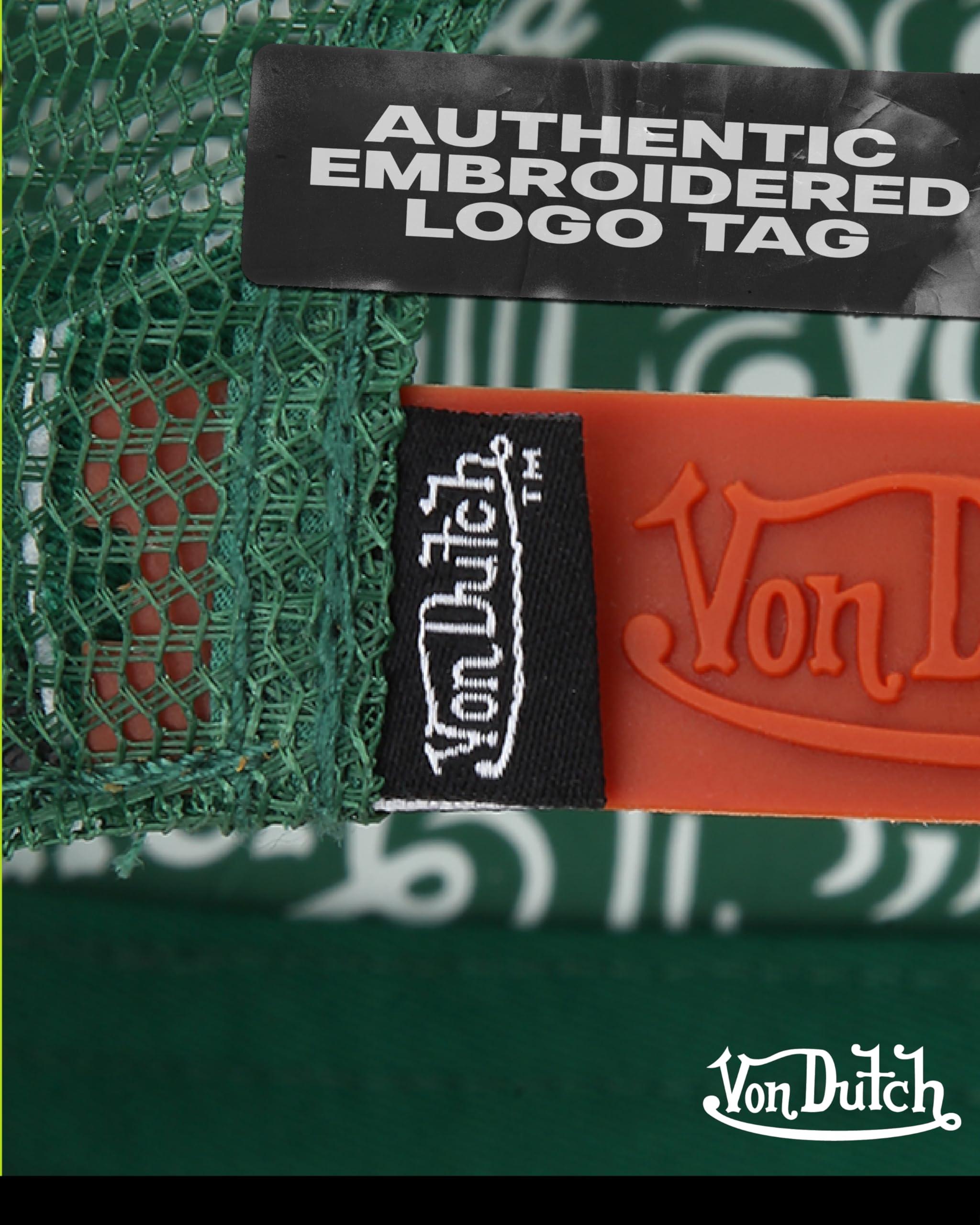 Von Dutch Unisex Trucker Hat - Curved Bill Mesh Back Retro Classic Colorblock Snapback Baseball Cap for Men and Women