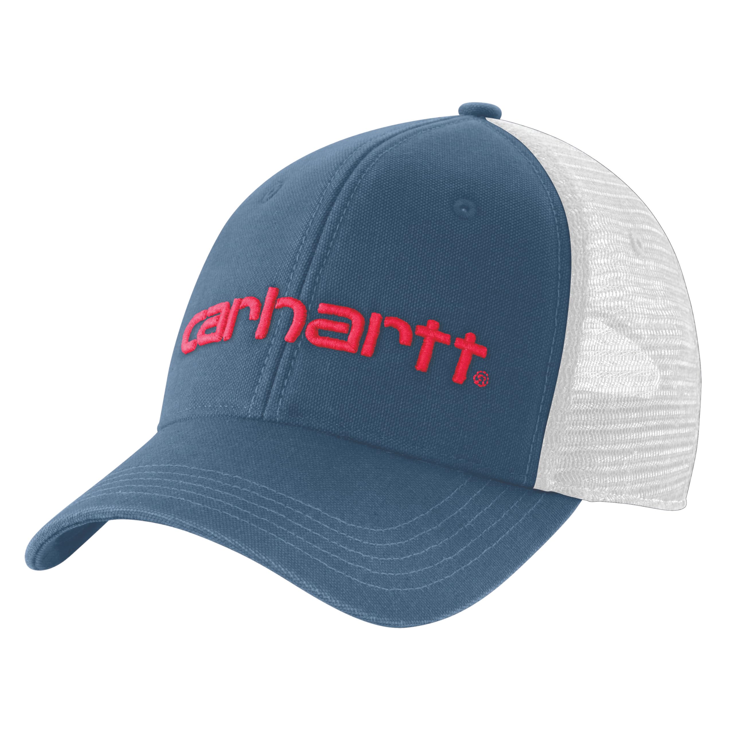 Carhartt Men's Canvas Mesh-Back Logo Graphic Cap
