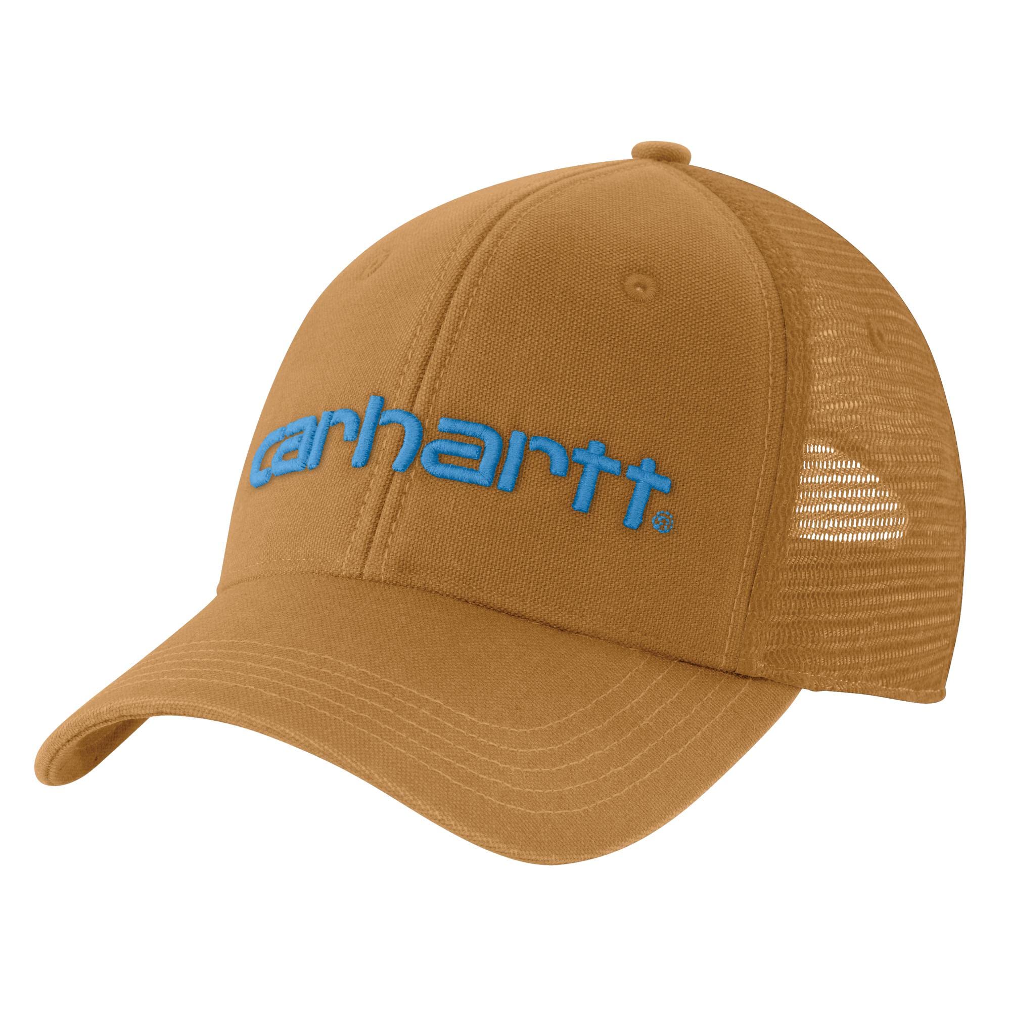 Carhartt Men's Canvas Mesh-Back Logo Graphic Cap