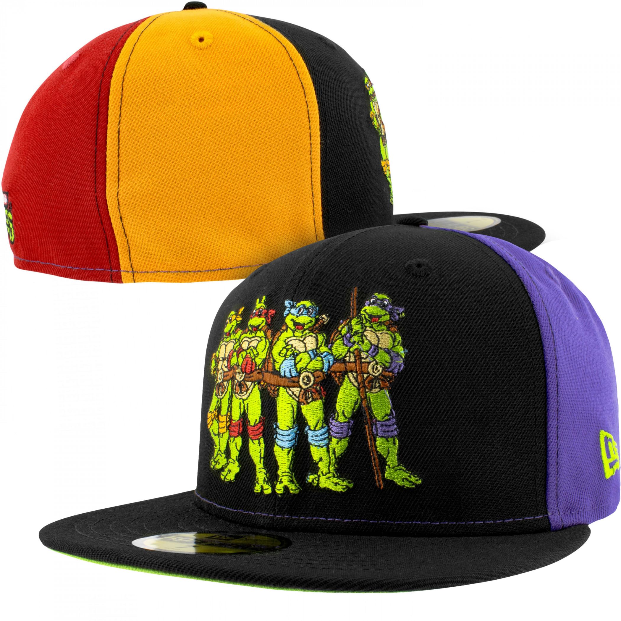 New Era Teenage Mutant Ninja Turtles Quad Colors 59Fifty Fitted Hat