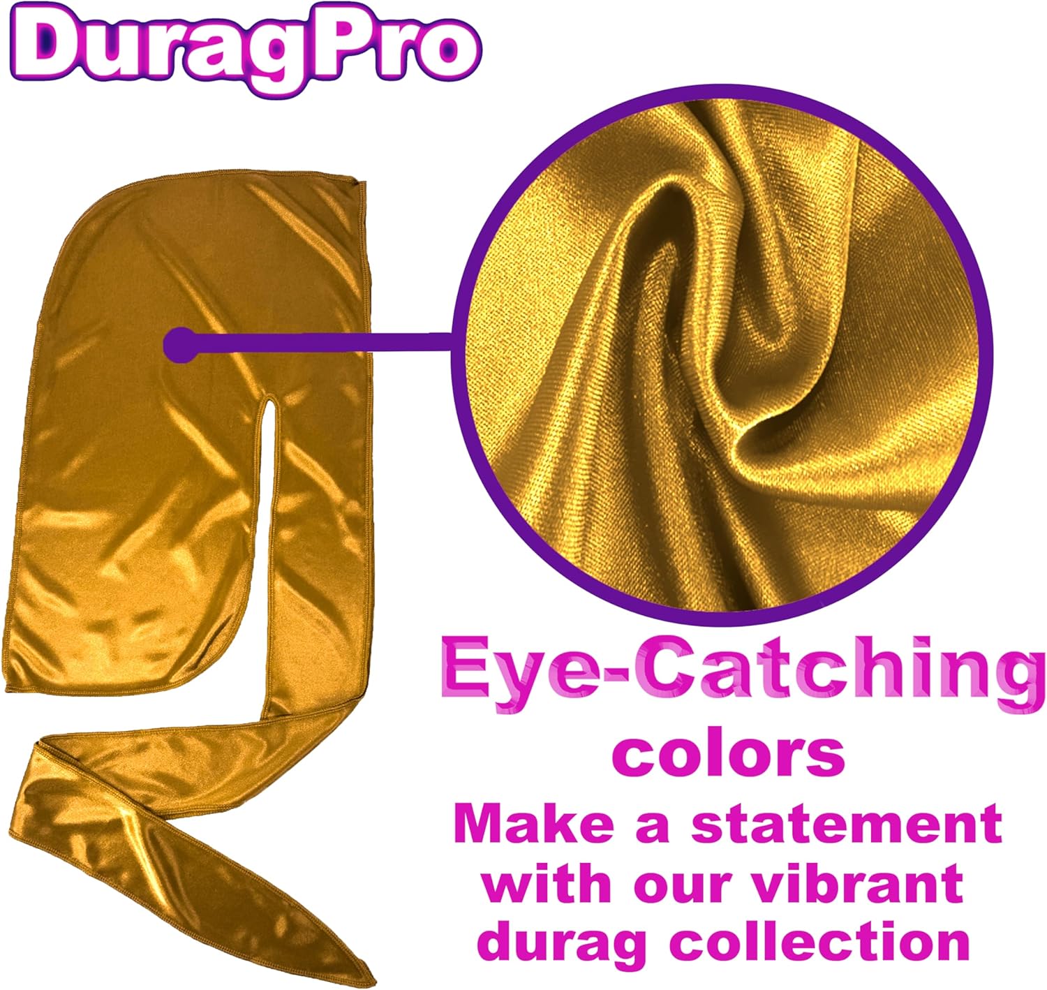 1 Pack Silk Durag for Men and Women Gift Set, Silky Satin Do Rag