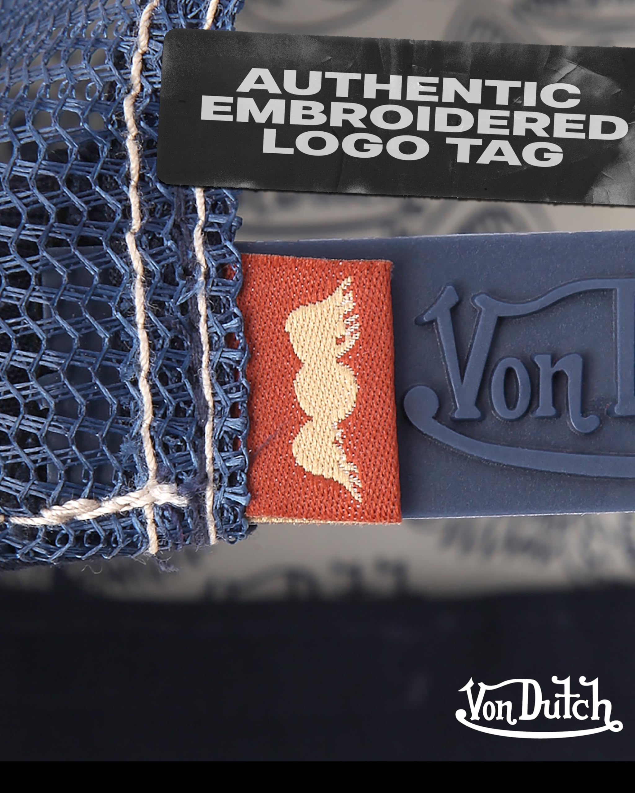 Von Dutch Unisex Trucker Hat - Curved Bill Mesh Back Retro Classic Colorblock Snapback Baseball Cap for Men and Women