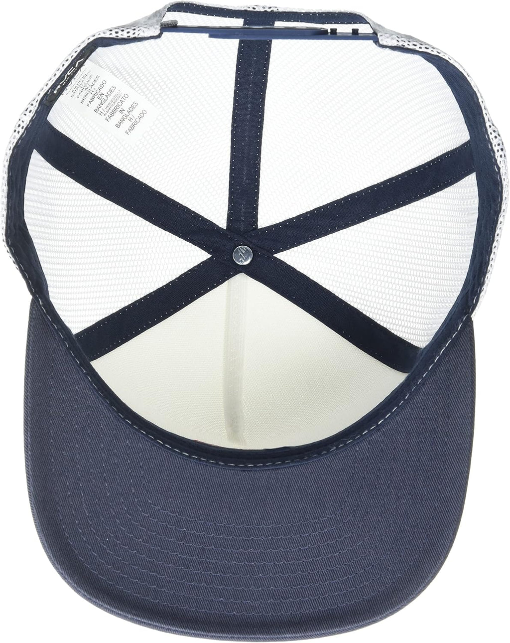 RVCA Men's Trucker Hat, Adjustable Snapback Cap for Streetwear & Skating, Lightweight Breathable All-Day Comfort