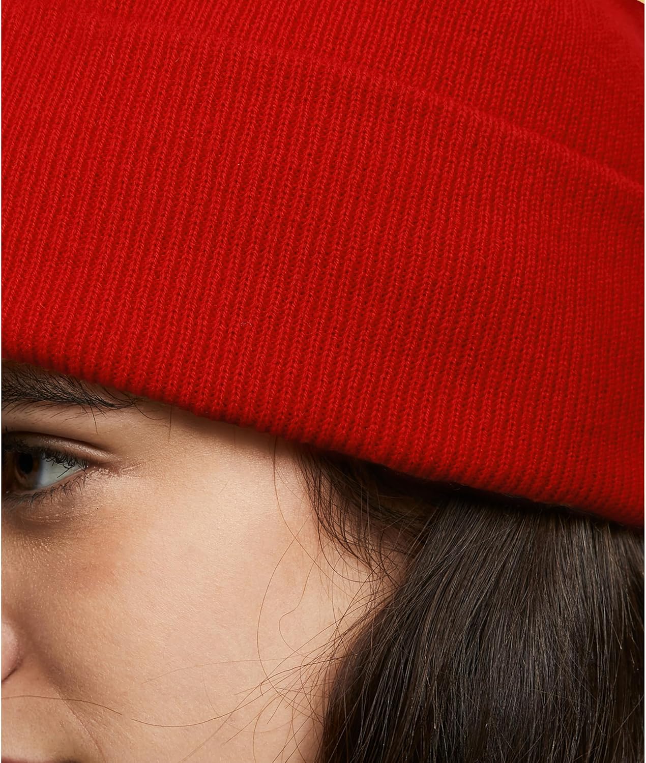 Vintage Classic Sports Embroidered Beanie Hat Cuffed Winter Hat Knit