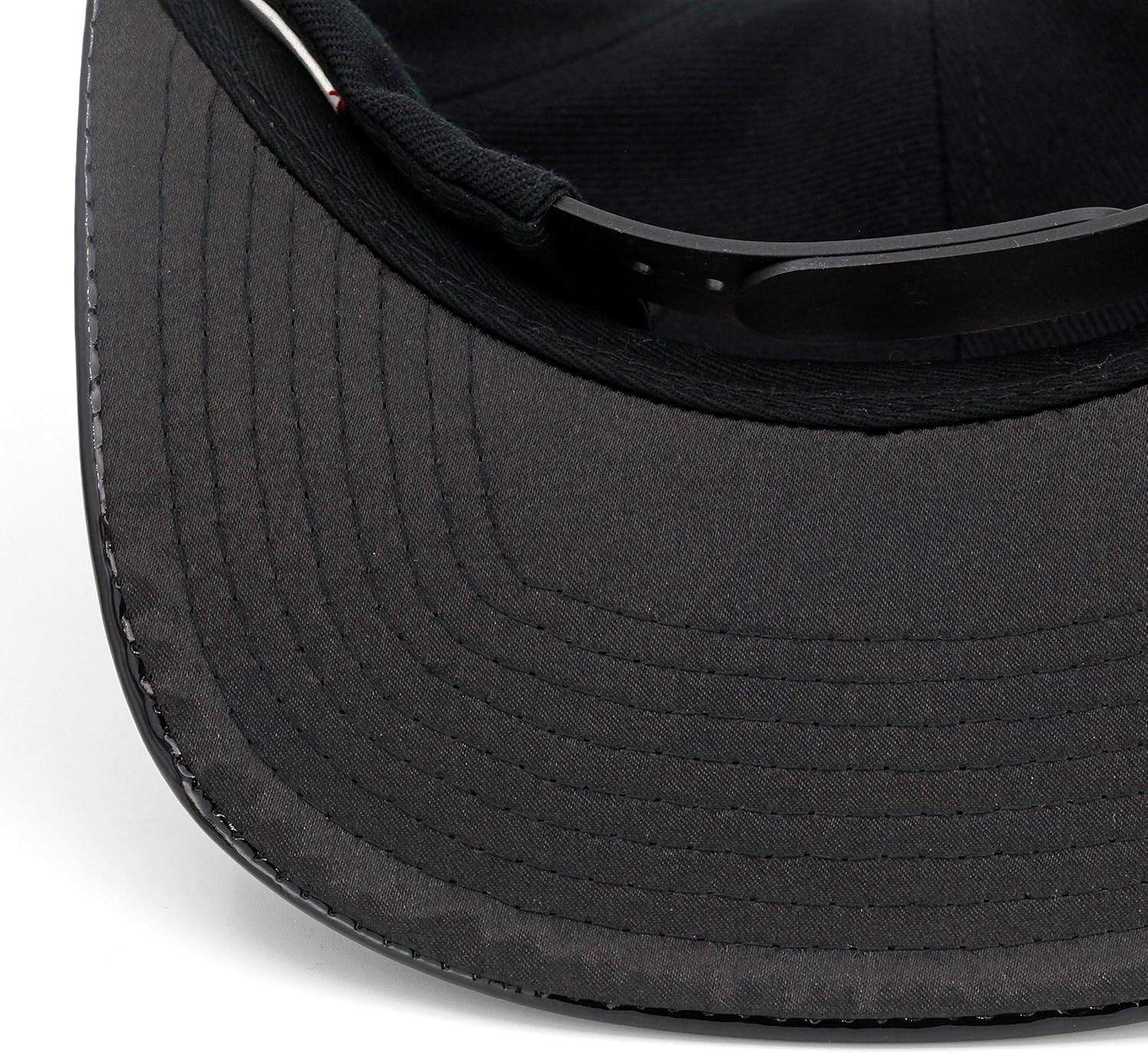 Mitchell & Ness Brooklyn Nets Snapback Hat - Black/Patent Leather/TPU Material - Basketball Cap for Men