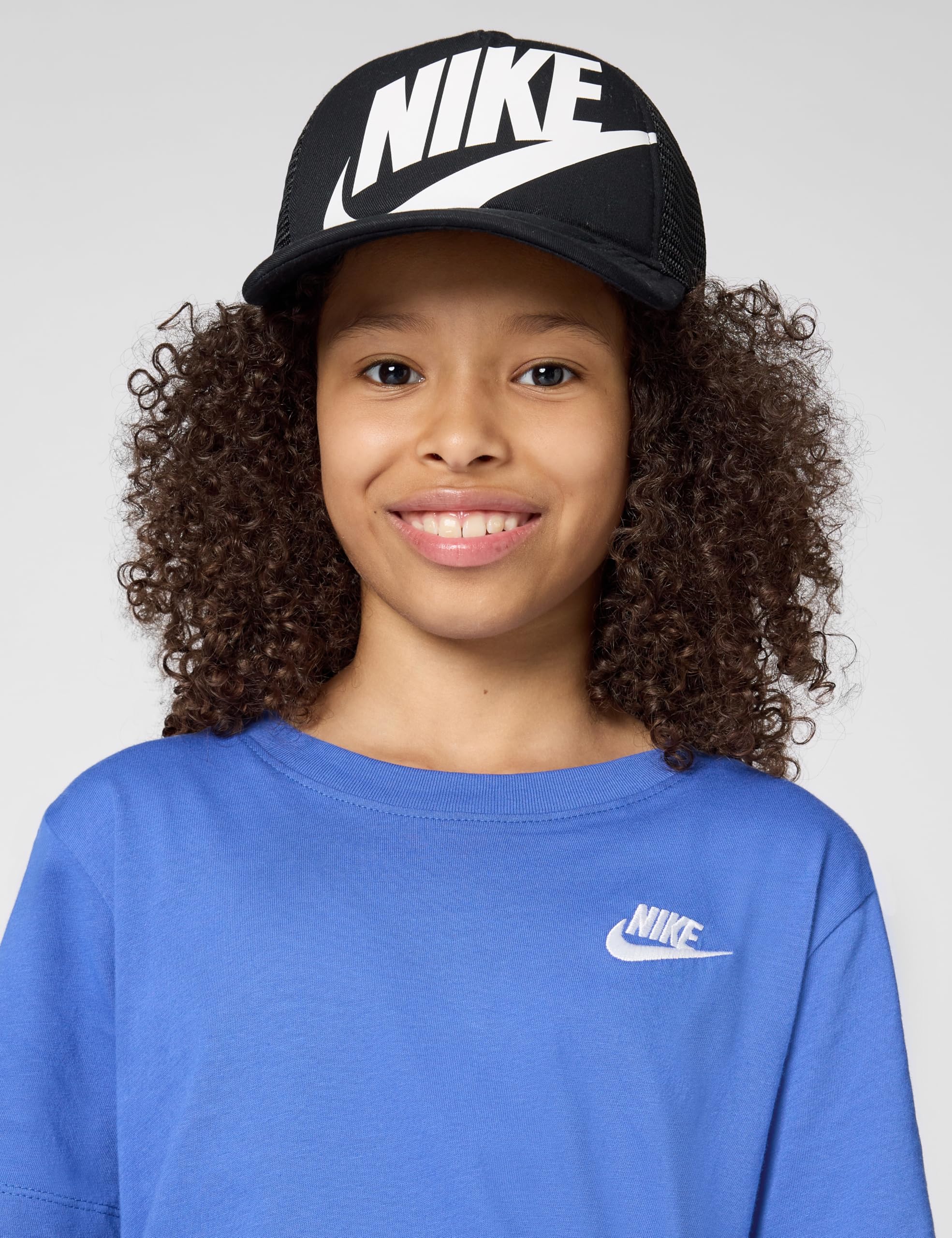 Nike Kid's Rise Structured Trucker Cap, Mystic Navy/Mystic Navy/University Blue, 1SIZE