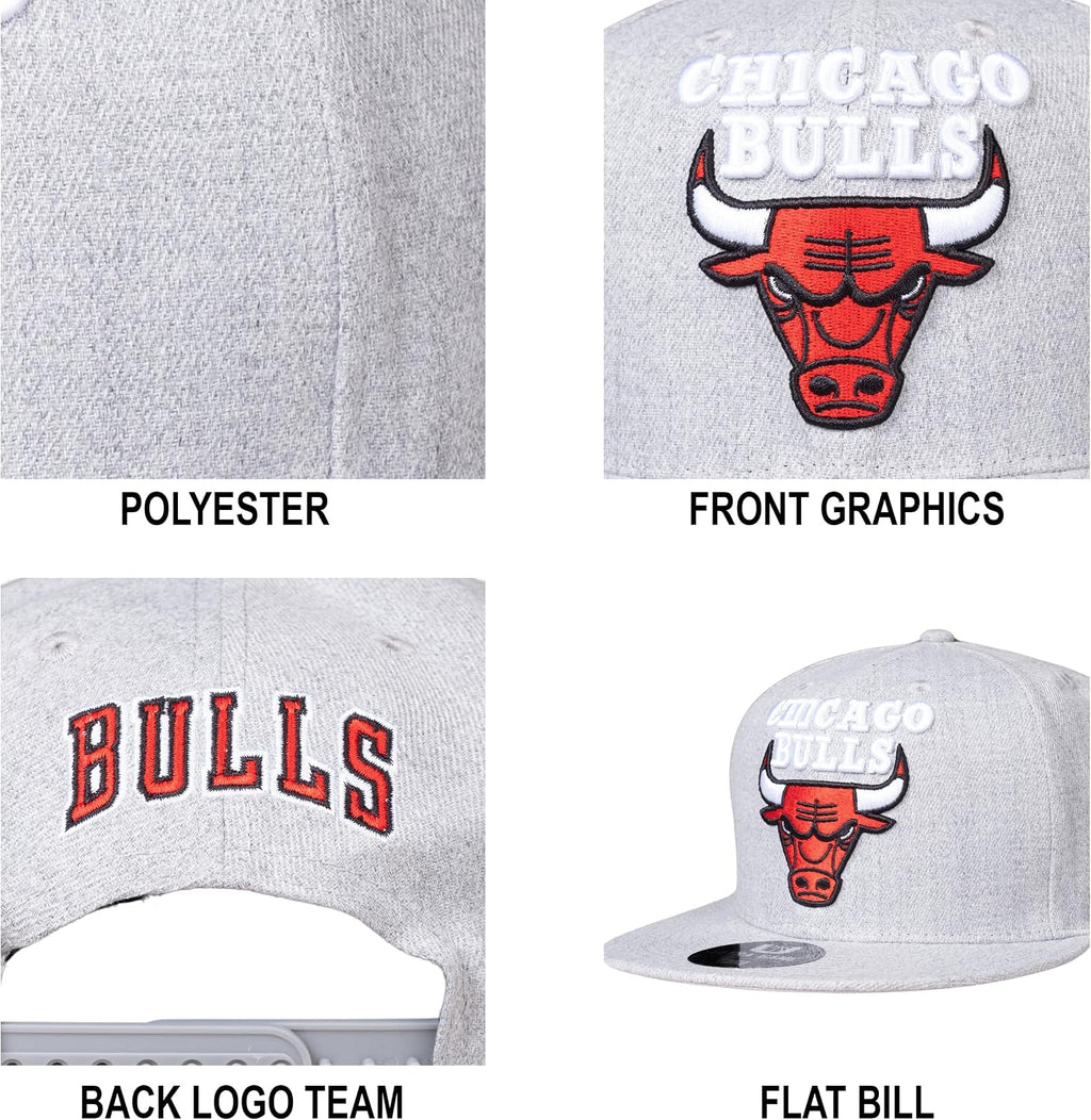 Ultra Game Men's NBA Official Twill Snap Back Ultimate Baseball Cap Hat