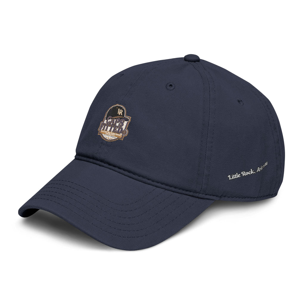 Washed Baseball Cap with Retro Embroidered Logo