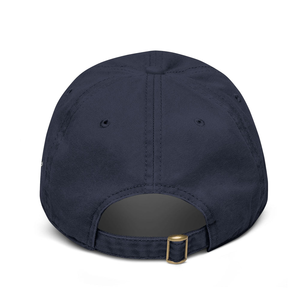 Washed Baseball Cap with Retro Embroidered Logo