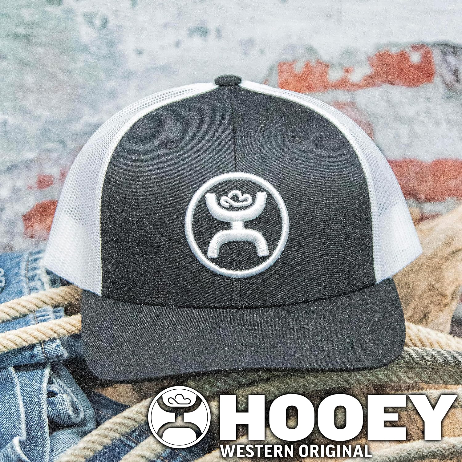 HOOEY O Classic 6-Panel Adjustable Snapback Trucker Hat