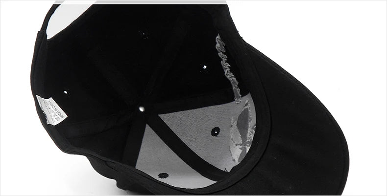 Embroidered Skull Cap For Men Cotton Sports Baseball Caps Fashion Black Pattern Women Snapback Army Male Cap Hip Hop Bone