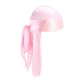 Kids Silky Durag Long Tailed Pirate Hat Hip-Hop Bandanas Boys High Quality Children Durag Headwear Waves Cap Turban Accessories