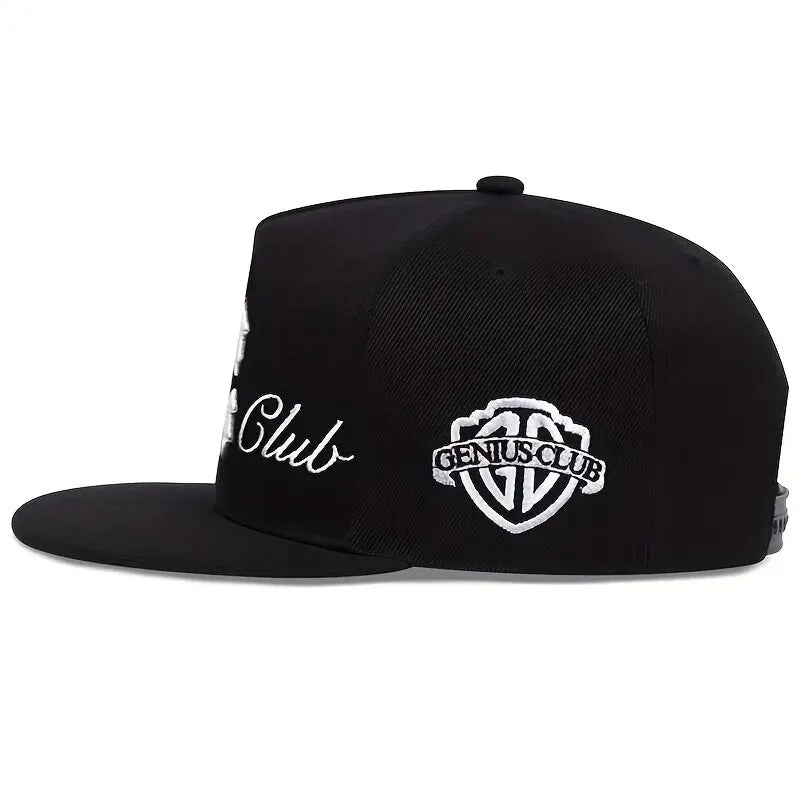 Unisex C Letter Side GENIUS CLUB Embroidery Hip-hop Hats Outdoor Adjustable Casual Baseball Caps Sunscreen Hat