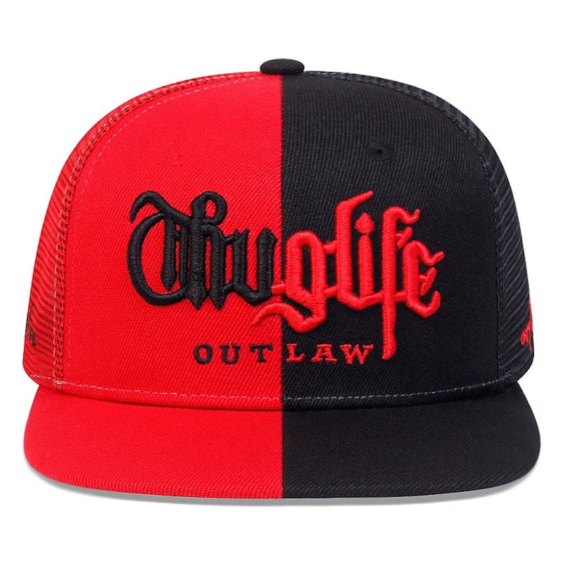 2025 Fashion Fastball CAP Thuglife Embroidery Hiphop Baseball Cap Snapback Hat Adult Outdoor Casual Sun Casual Bone Dropshipping