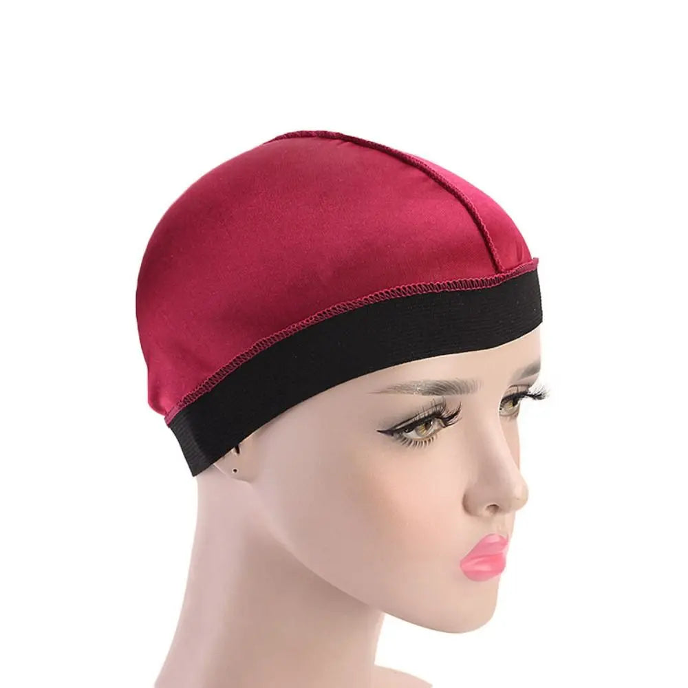 Beanie Solid Color Men Durag Hats Elastic Breathable Wave Caps Multicolor Polyester Multicolor Durag Cap Men