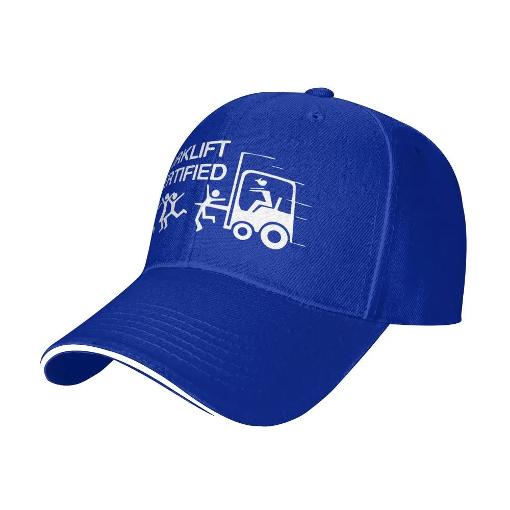 Baseball Caps Funny Forklift Operator Forklift Certified Casquette Outdoor Unisex Spring Caps
