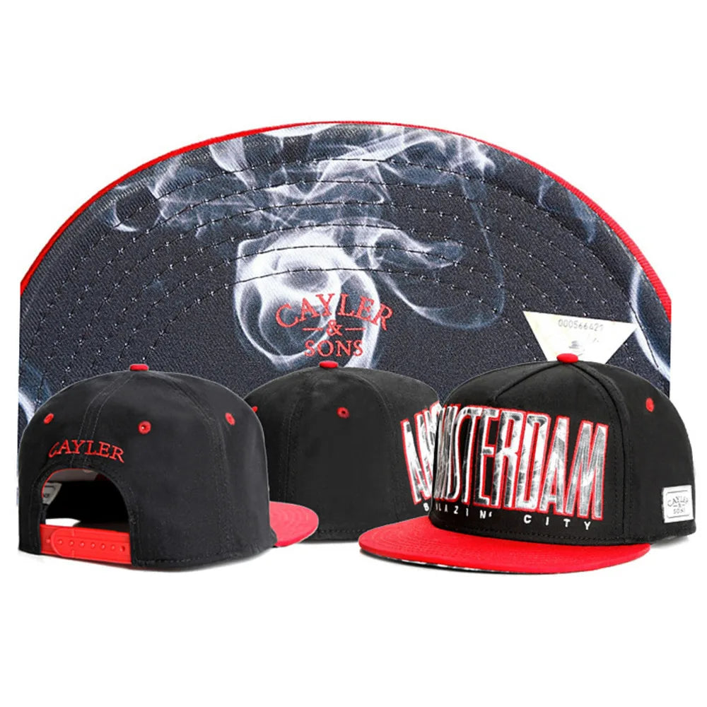Snapback Hats for Men Hip Hop Style Hats Solid Baseball Hats Adjustable Snapback Cap Flat Brim Baseball Caps