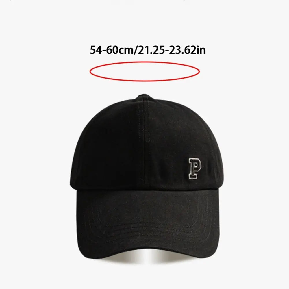 Sports Hat Empty Top Cap Embroidered Letter Cotton Tied Ponytail Braid Girl Baseball Hat Sun Hat Korean Style Caps Baseball Cap