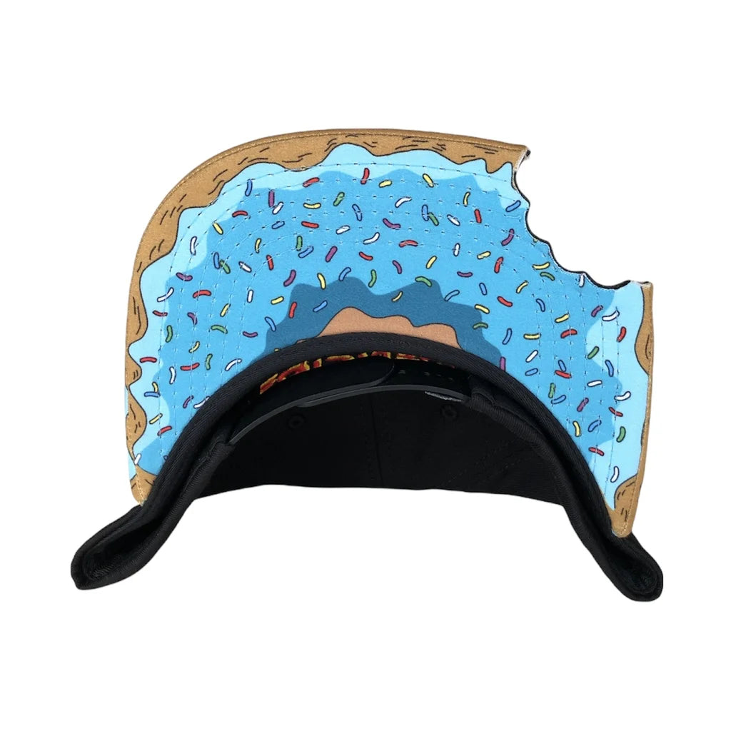 PANGKB Brand Delicioso Cap Cartoon Mordida Metal Munchies Cookie Blue Snapback Hat Adults Outdoor Travel Sun Baseball Sports cap
