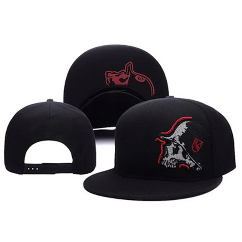 1pc Unisex Skull Embroidery Embroidery Hip-hop Hats Spring and Autumn Outdoor Adjustable Casual Baseball Caps Sunscreen Hats