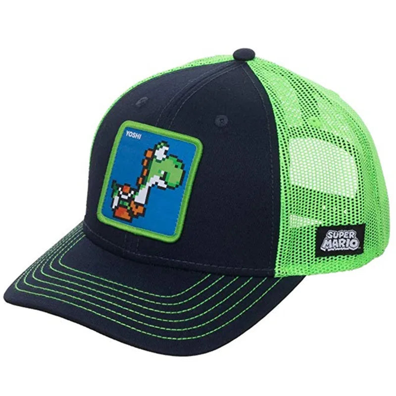 High Quality Anime Cartoon Snapback Cotton Baseball Cap Men Women Hip Hop Dad Mesh Trucker Hat Dropshipping