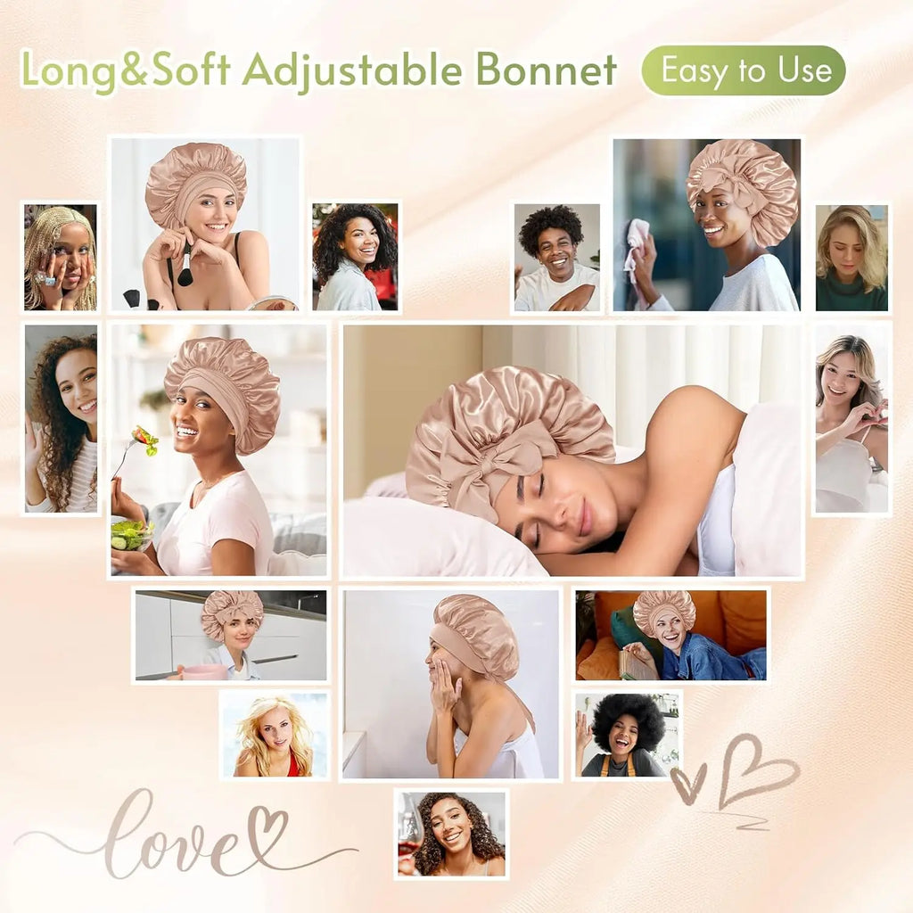New Bonnet Sleep Cap Hair Band For Women Ladies Coffon Black Night Cap Hair Care Bonnet Nightcap Fashion Nightcap