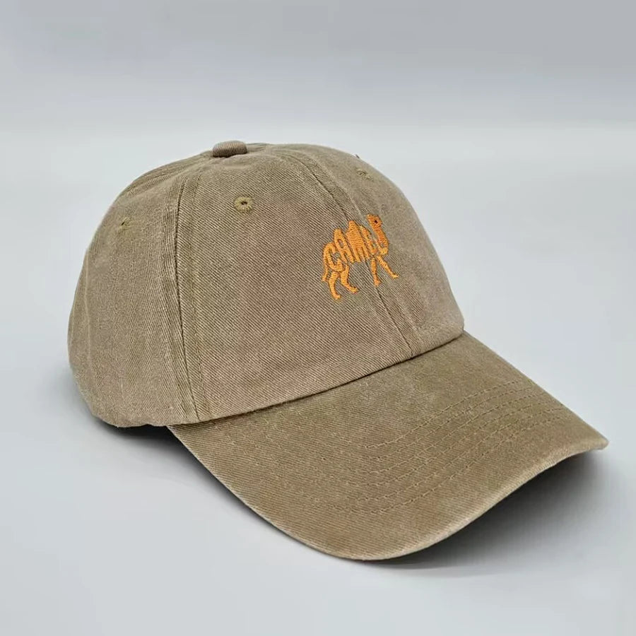 Camel Embroidered Exquisite Animal vintage cotton Baseball caps Men Women Washed Hat Sports Fishing Dad Summer Peaked cap