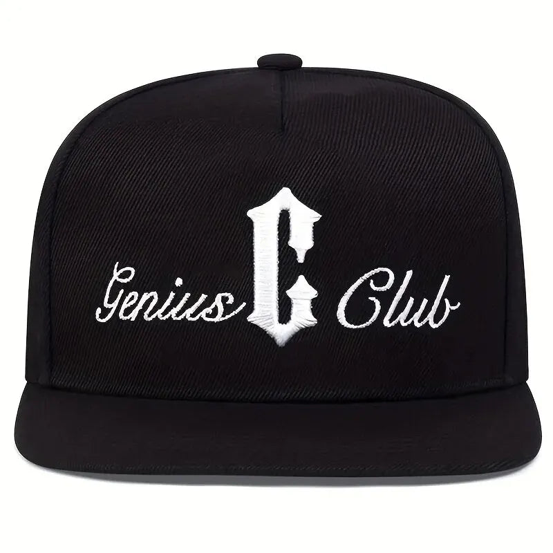 Unisex C Letter Side GENIUS CLUB Embroidery Hip-hop Hats Outdoor Adjustable Casual Baseball Caps Sunscreen Hat