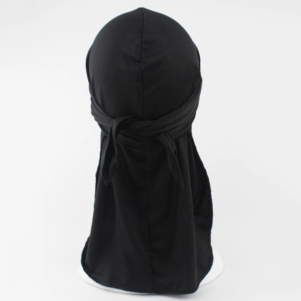 Spandex King S Durag Hat Durags Bandanna Turban Wigs Men Silky Durag Headwear Headband Black/White Hair Accessories