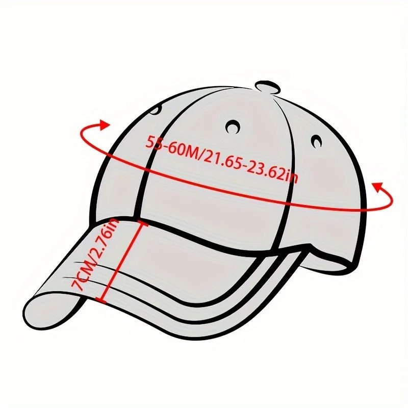1pc Unisex Skull Embroidery Embroidery Hip-hop Hats Spring and Autumn Outdoor Adjustable Casual Baseball Caps Sunscreen Hats