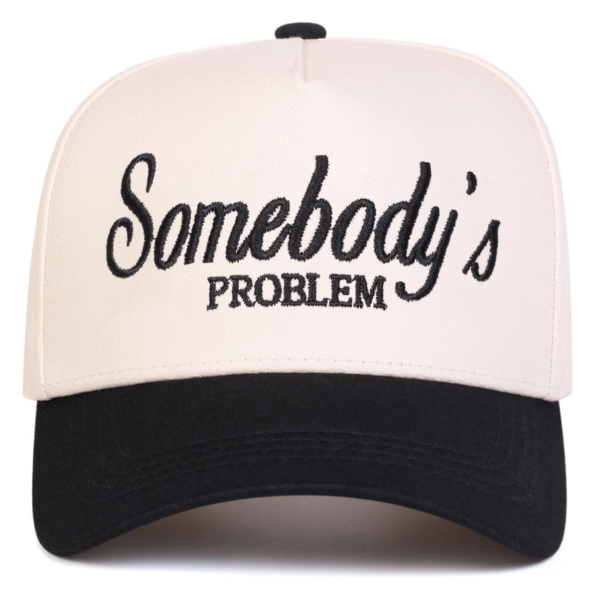 Unisex SOMEBODY'S PROBLEM Embroidery Baseball Caps Spring Autumn Outdoor Adjustable Casual Hats Sunscreen Hat Sports Cap